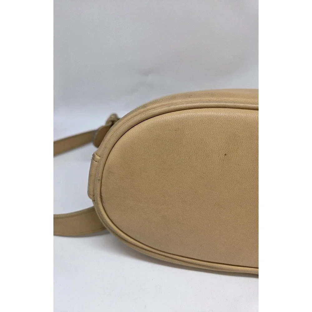 Coach 4143 Worth Bag Glove‑Tanned Leather Shoulder Bag Beige Vintage‎ Made USA